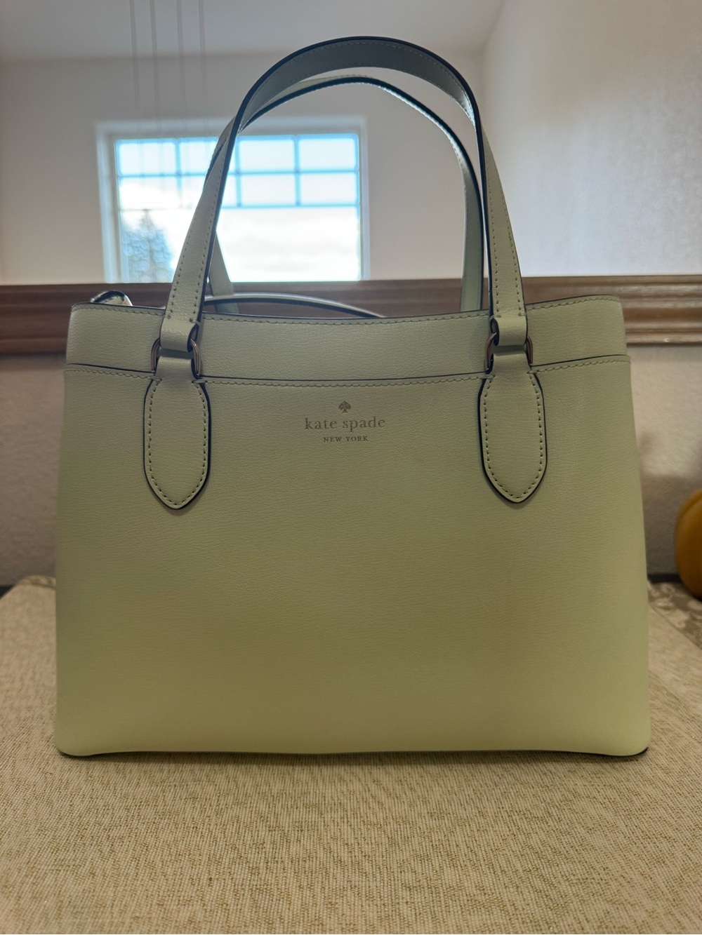 kate spade Mint Green Structured Leather Tote